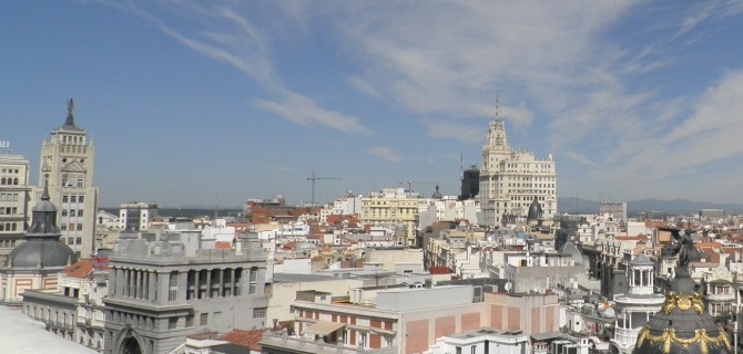 Madrid Cúpulas desde la terraza del Círculo de Bellas Artes